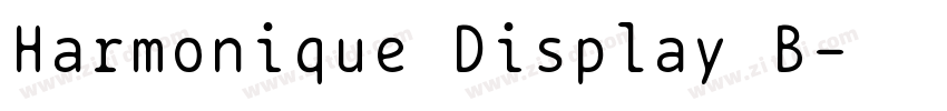 Harmonique Display B字体转换